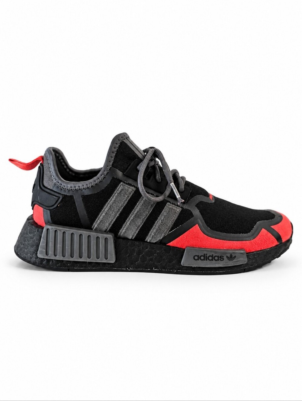 adidas Women’s Size 7 Black Gray Coral Lace Up Athletic Sneakers Streetwear